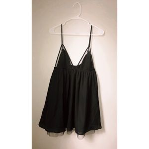 Black baby doll dress
